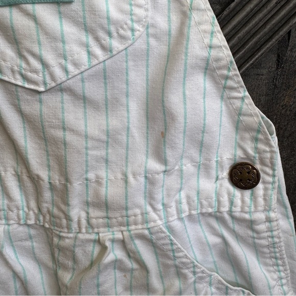 Vintage OshKosh B’Gosh Size 5 Striped Shortalls Kids 80s/90s Nostalgia - Picture 7 of 8